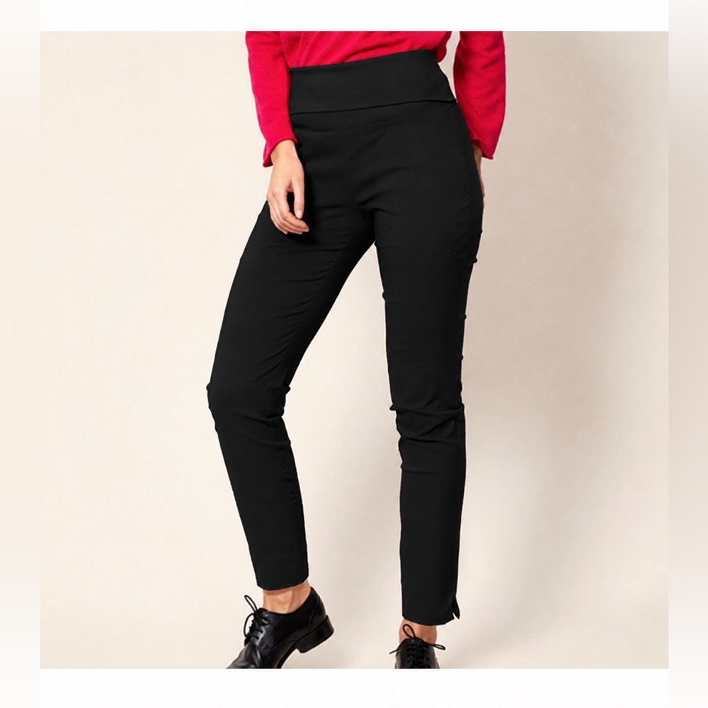NEW Bitte Kai Rand Copenhagen Magic Stretch Fold Over Waist Trousers Black Large